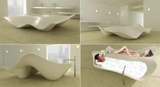 baignoires design blanche