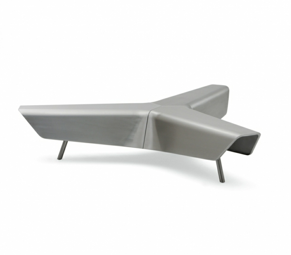 banc métallique design meuble