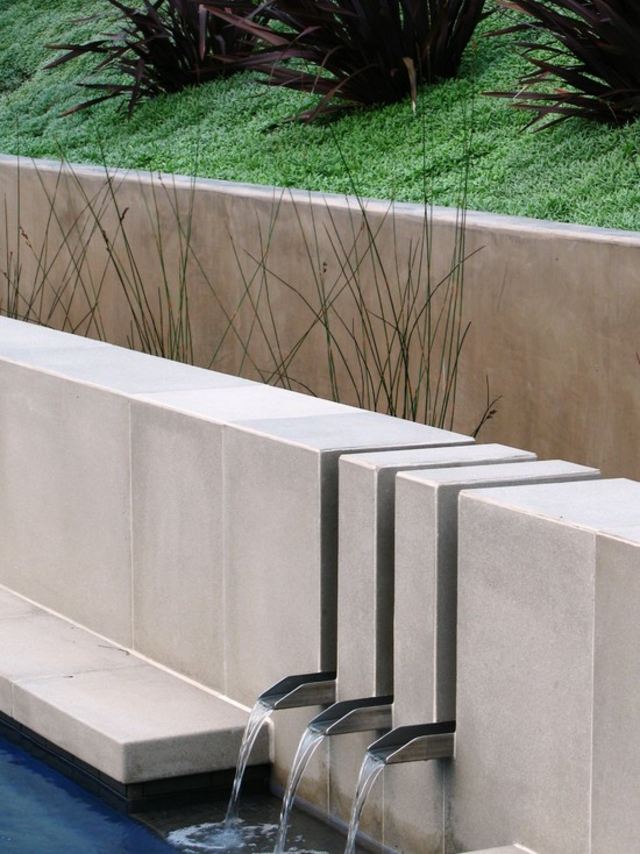 bassin d'eau moderne design
