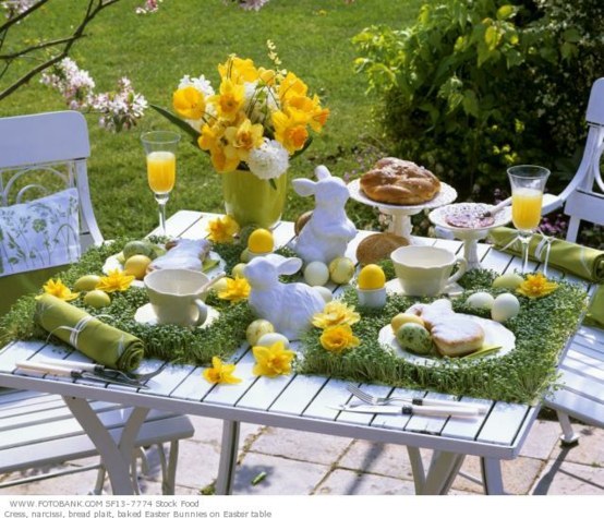 belle déco table fleurs printemps