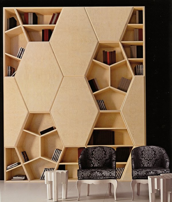 bibliothèque de design bois