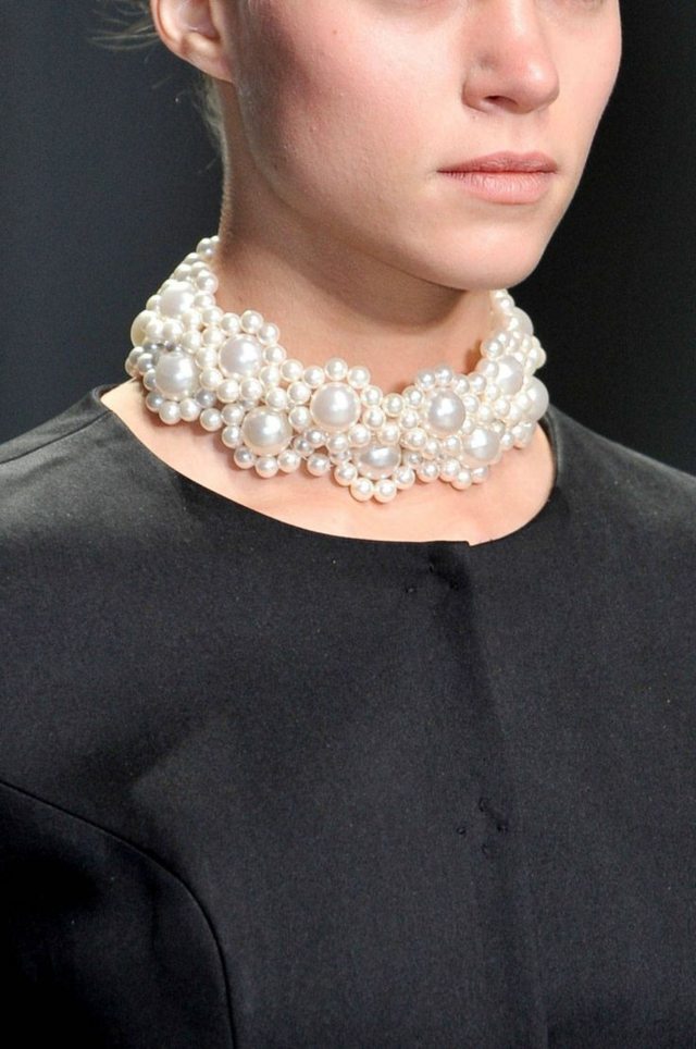 bijou moderne collier perles