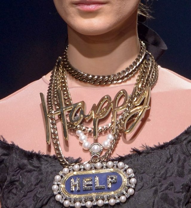 bijoux moderne collier Lanvin
