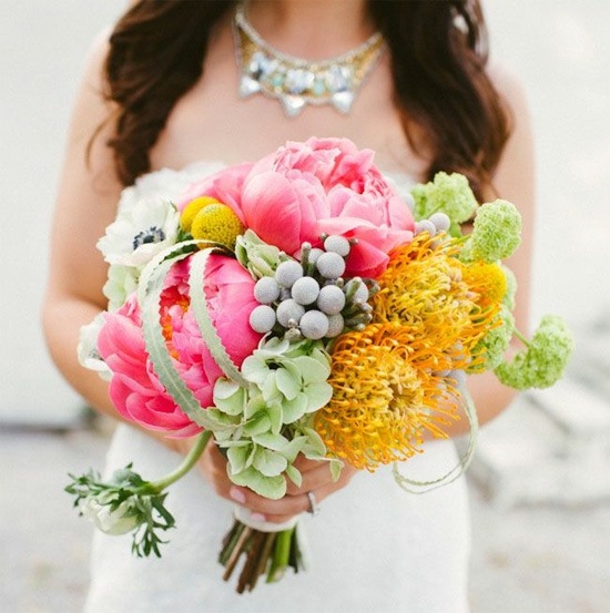 bouquet mariage interessant multicolore