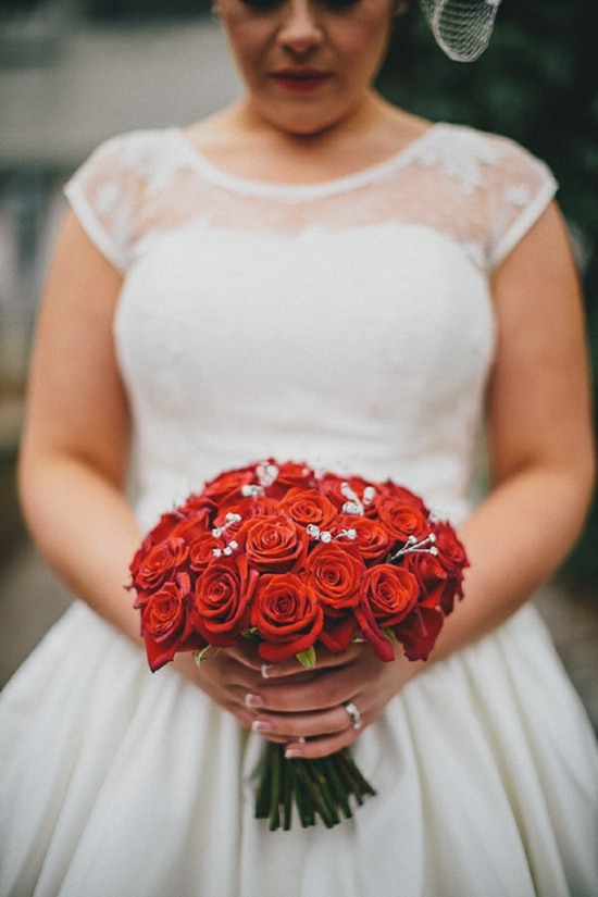 bouquet mariage roses rouges