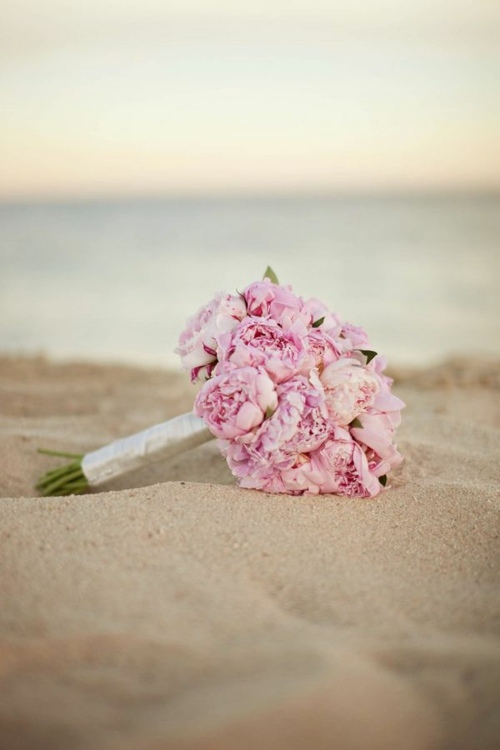 décoration de mariage bouquet mariee sable