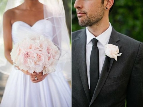 bouquet pour mariage rose pâle