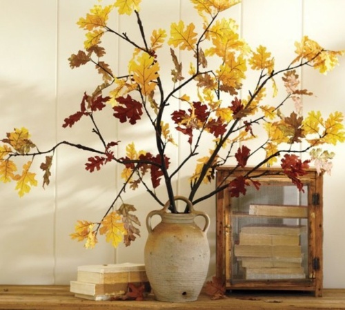 branches feuille automne decoration