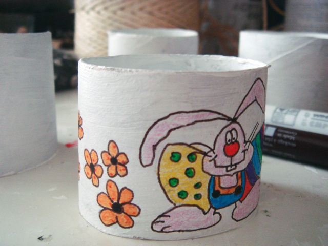 bricolage paques dessins lapins