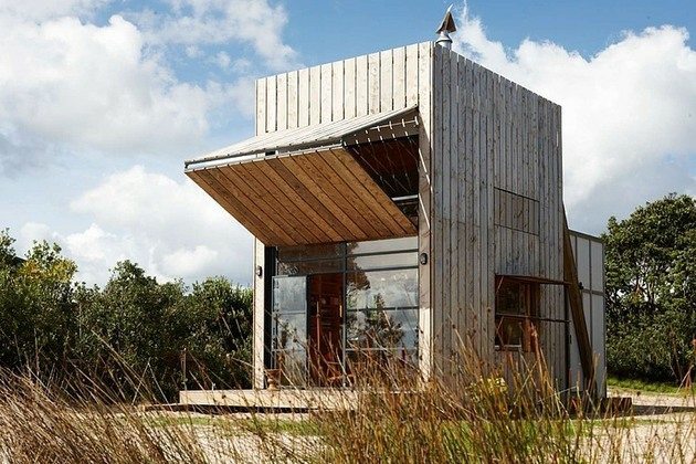 bungalows bois deco moderne