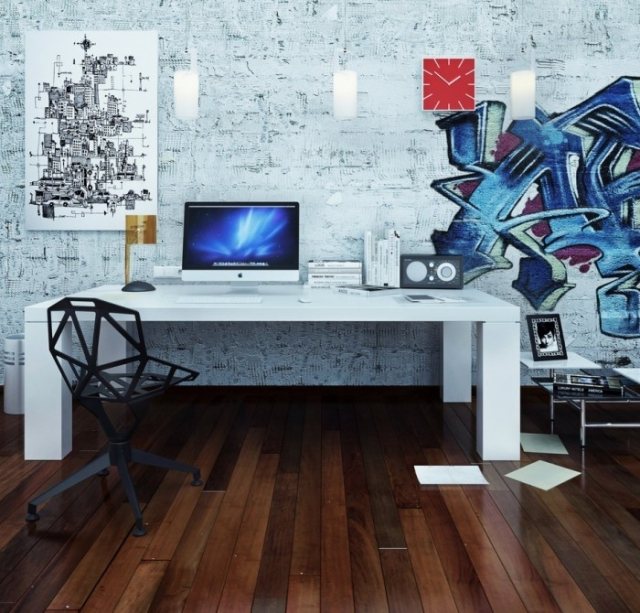 bureau à la maison déco-pop-art-Parallel-Render