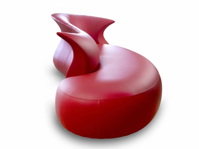 canapé rouge design Desforma