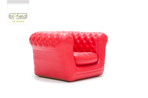 fauteuil gonflable version rouge vif
