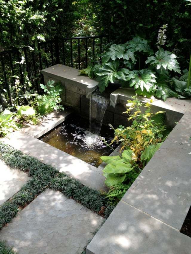 cascade d'eau jardin