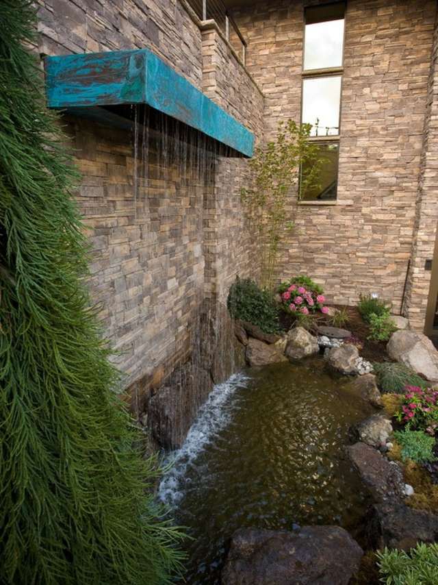 cascade d'eau moderne décoration