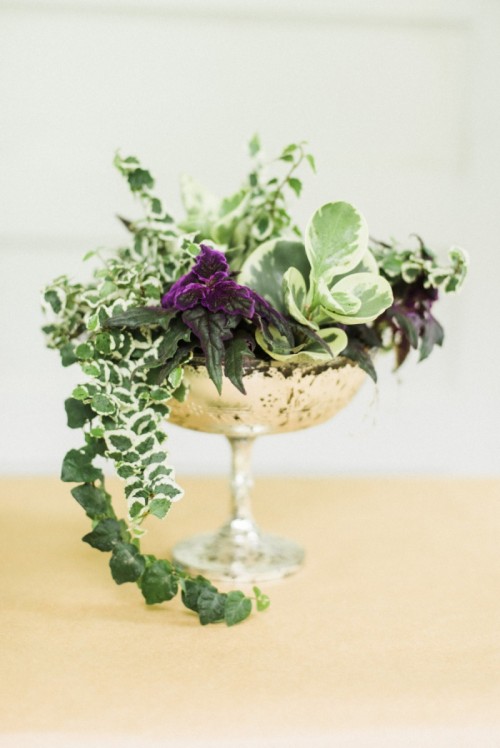 centre table DIY mariage plantes decoratives vivantes