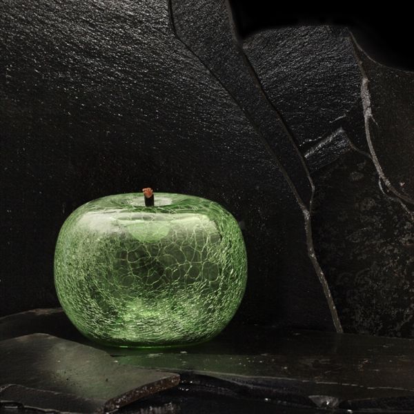 céramique verte pomme objet décoration