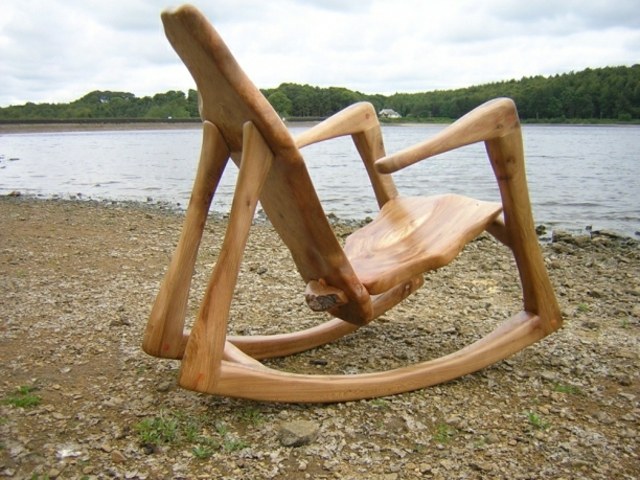 chaise balance deco bois