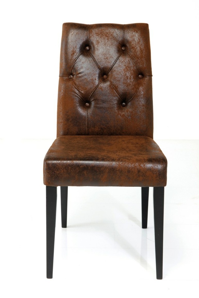 chaise cuir vintage Kare design
