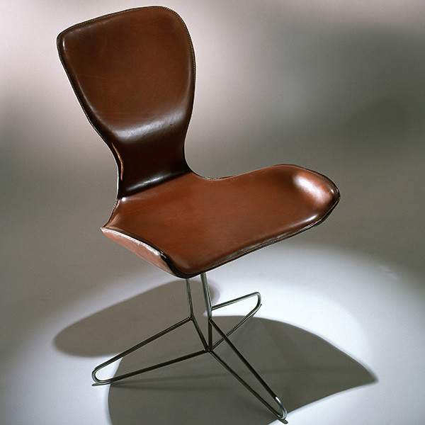 chaise de bureau koi design marron