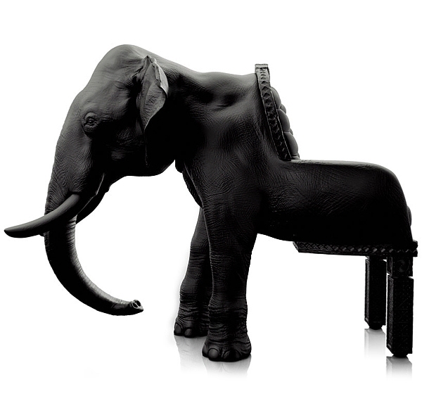 chaise de salon design éléphant
