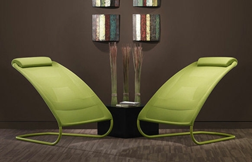 chaise fonctionnelle verte design moderne