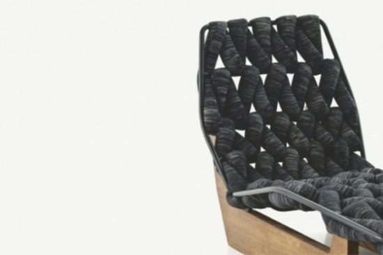 chaise longue Patricia Urquiola design laine