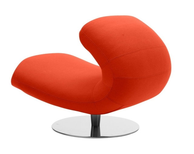 chaise salon rouge moderne