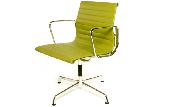 chaise verte vif bureau design