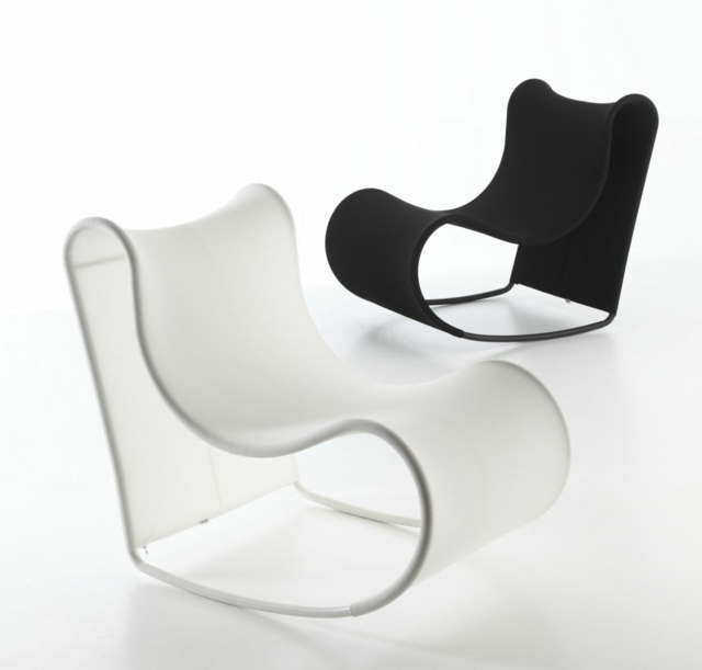 Design moderne et variante en noir et blanc plastique chaise
