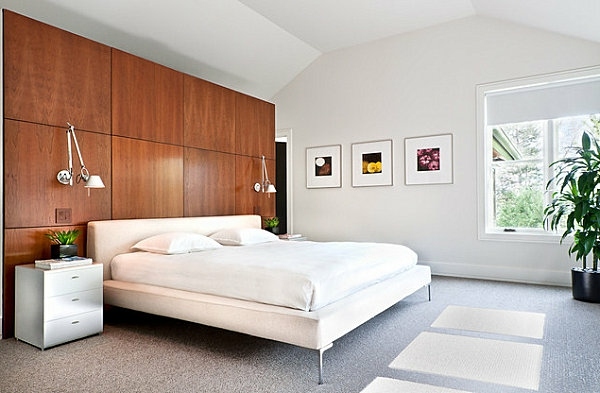 chambre à coucher style minimaliste