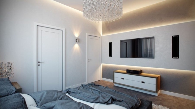 chambre à coucher tons neutres décoration moderne