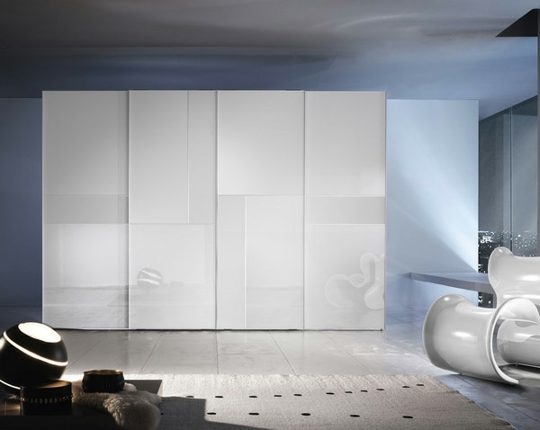 chambre design moderne blanche