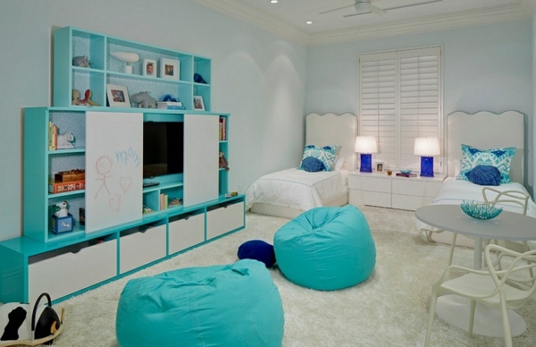 chambre enfant deco bleu