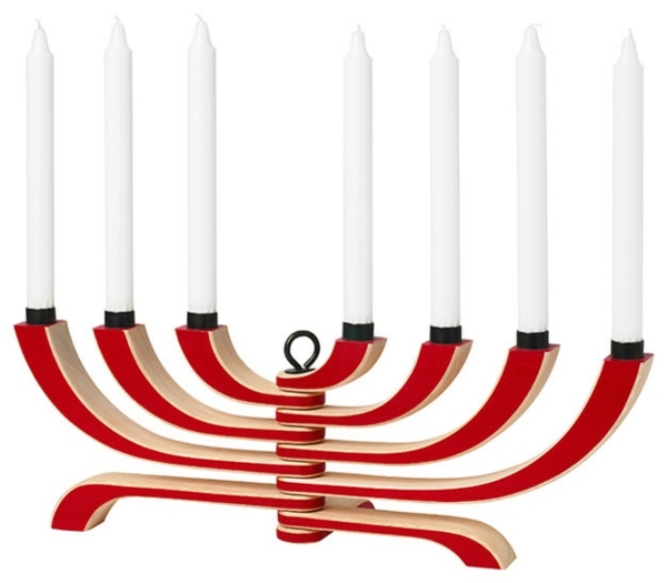 chandelier juif rouge moderne design