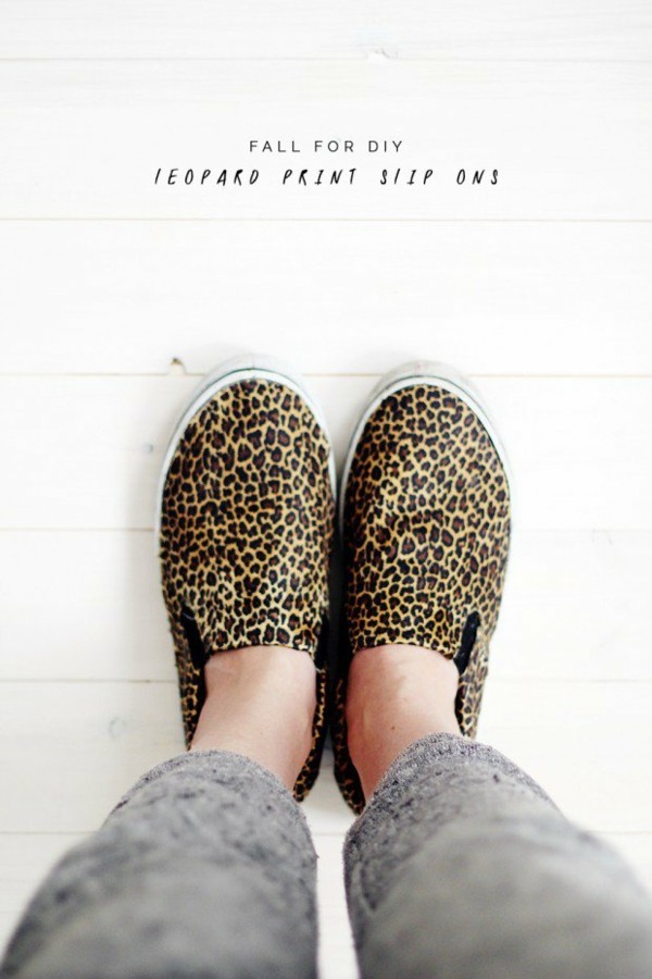chaussures imprime animalieres diy