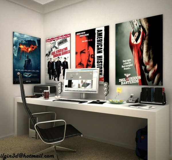 bureau chambre ado moderne affiches