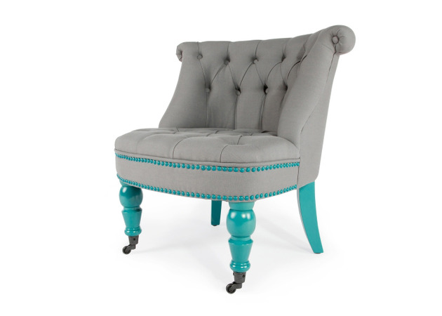 couleur grise turquoise chaise petit espace