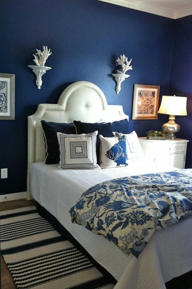 couleur de peinture de la chambre coucher-adulte-bleu-cobalt