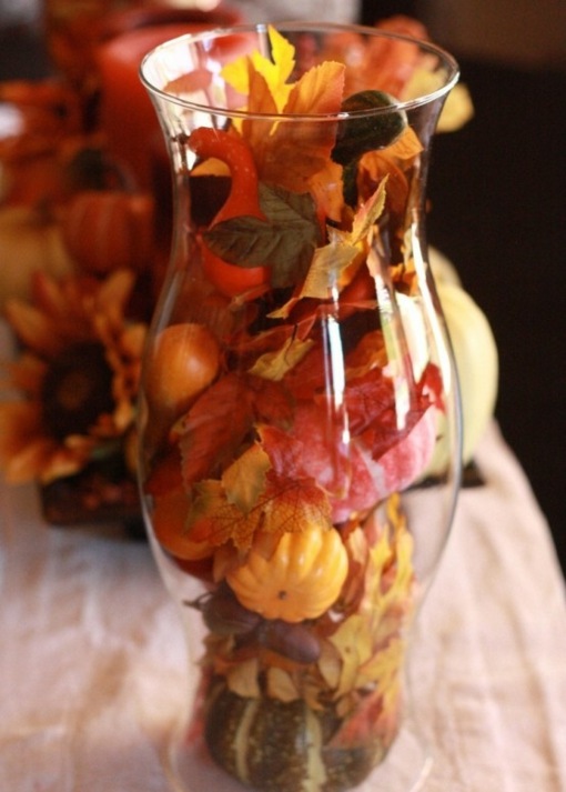 couleurs de l'automne dans un vase