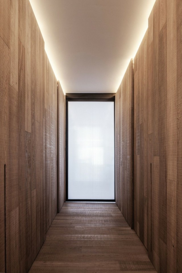 couloir bois deco minimaliste