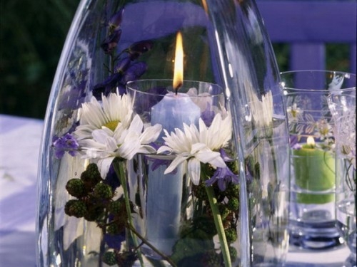 déco table à manger fleurs ambiance relaxante