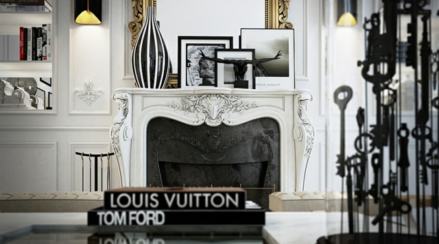 décoration appartement paris noir blanc