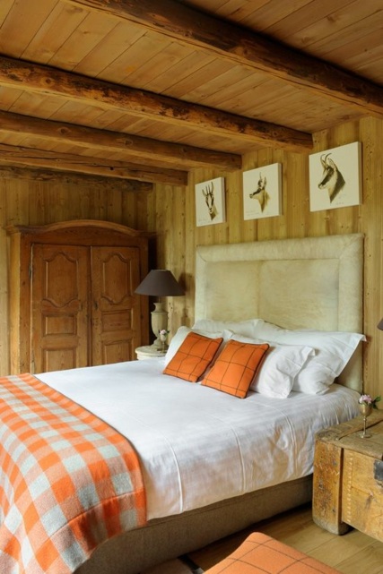 décoration chalet chambre design bois