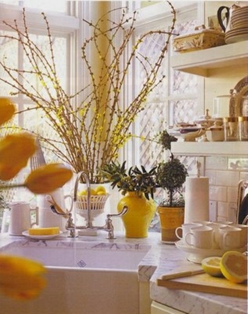 décoration cuisine jaune