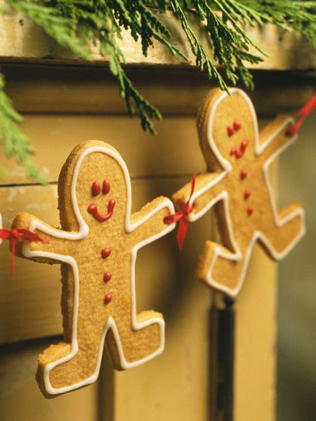 Décoration de Noël guirlandes cookies 