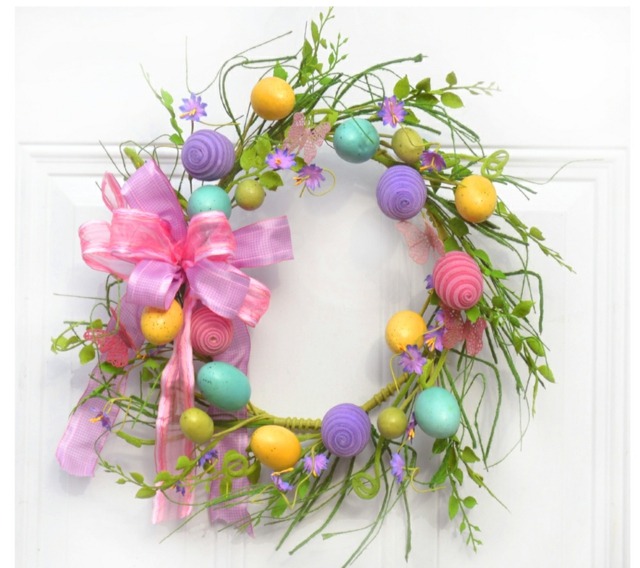 décoration de Pâques couronne branches