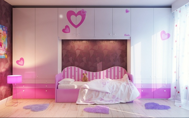 décoration chambre de fille rose