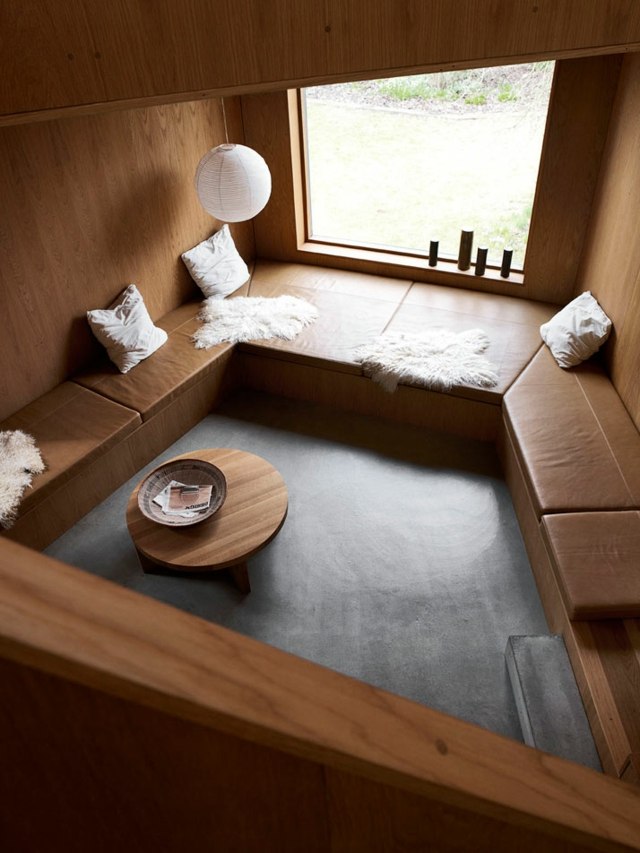 danemark maison ete design bois interieur beton double hauteur