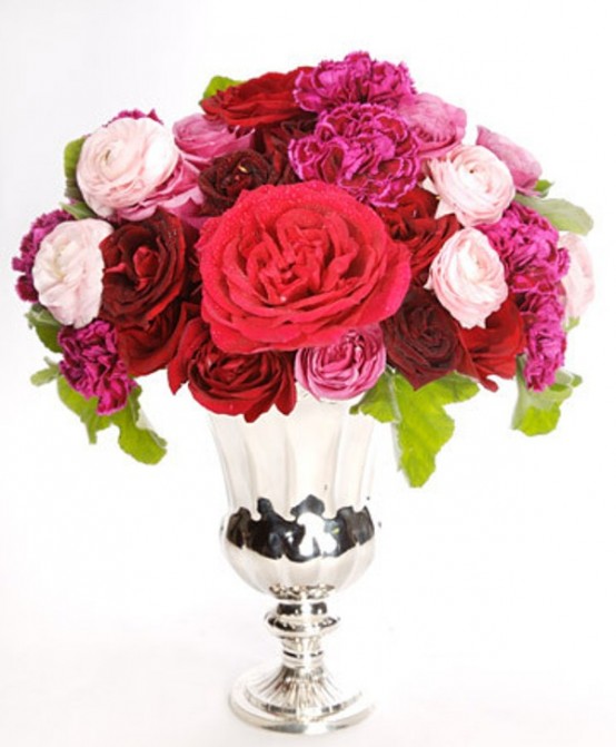 déco Saint Valentin bouquet roses design